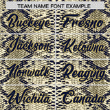 Custom Multi Color Snakeskin Pattern Authentic Baseball Jersey