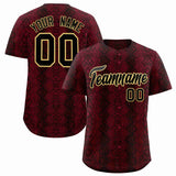 Custom Multi Color Snakeskin Pattern Authentic Baseball Jersey