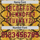 Custom Multi Color Snakeskin Pattern Authentic Baseball Jersey