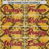 Custom Multi Color Snakeskin Pattern Authentic Baseball Jersey