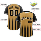 Custom Raglan Sleeves for Men/Women Gradient Thick Stripe Authentic Baseball Jersey
