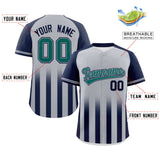 Custom Raglan Sleeves Gradient Thick Stripe Authentic Baseball Jersey Special style