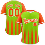 Custom Raglan Sleeves Gradient Thick Stripe Authentic Baseball Jersey Special style