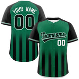 Custom Raglan Sleeves Gradient Thick Stripe Authentic Baseball Jersey Special style