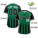 Custom Special style Raglan Sleeves Gradient Thick Stripe Authentic Baseball Jersey