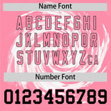 Custom White Light Pink Swirl Graffiti Pattern Authentic Baseball Jersey