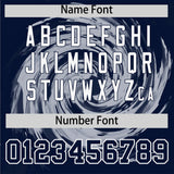 Custom Silver Navy Swirl Graffiti Pattern Authentic Baseball Jersey