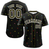 Custom Stripe Fashion Personalized Name/Number Star Pattern Authentic Baseball Jersey