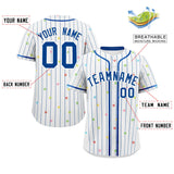 Custom Stripe Fashion Personalized Your Style Star Pattern Authentic Baseball Jersey