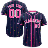 Custom Stripe Fashion Personalized Your Style Star Pattern Authentic Baseball Jersey