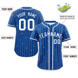 Custom Stripe Fashion Personalized Classic Style Star Pattern Authentic Baseball Jersey