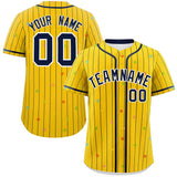 Custom Stripe Fashion Personalized Classic Style Star Pattern Authentic Baseball Jersey