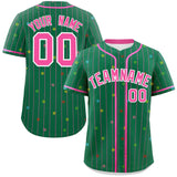 Custom Stripe Fashion Personalized Your Style Star Pattern Authentic Baseball Jersey