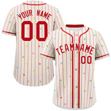 Custom Stripe Fashion Personalized Big Size Star Pattern Authentic Baseball Jersey