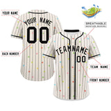 Custom Stripe Fashion Personalized Special style Star Pattern Authentic Baseball Jersey