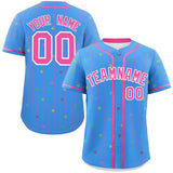 Custom Stripe Fashion Personalized Special style Star Pattern Authentic Baseball Jersey