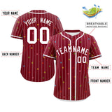 Custom Stripe Fashion Personalized Logo for Men Star Pattern Authentic Baseball Jersey