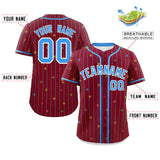 Custom Stripe Fashion Personalized Special style Star Pattern Authentic Baseball Jersey