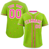 Custom Stripe Fashion Personalized Your Style Star Pattern Authentic Baseball Jersey