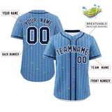Custom Stripe Fashion Personalized Name/Number Star Pattern Authentic Baseball Jersey