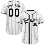 Custom Logo Stripe Fashion Personalized Star Pattern Authentic Baseball Jersey