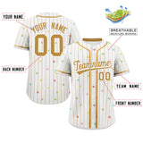 Custom Special style Stripe Fashion Personalized Star Pattern Authentic Baseball Jersey