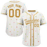 Custom Special style Stripe Fashion Personalized Star Pattern Authentic Baseball Jersey