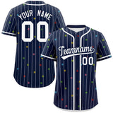 Custom Logo Stripe Fashion Personalized Star Pattern Authentic Baseball Jersey