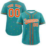 Custom Classic Style Stripe Fashion Personalized Star Pattern Authentic Baseball Jersey