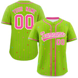 Custom Name/Number Stripe Fashion Personalized Star Pattern Authentic Baseball Jersey