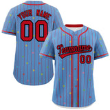 Custom Logo Stripe Fashion Personalized Star Pattern Authentic Baseball Jersey