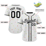 Custom Stripe Fashion Personalized Name Star Pattern Authentic Baseball Jersey
