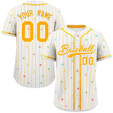 Custom Stripe Fashion Personalized Star Pattern Authentic Baseball Jersey Big Size