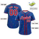 Custom Stripe Fashion Personalized Star Pattern Authentic Baseball Jersey for Men