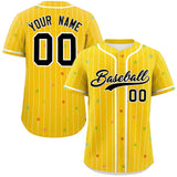 Custom Stripe Fashion Personalized Name Star Pattern Authentic Baseball Jersey