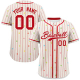 Custom Stripe Fashion Personalized Star Pattern Authentic Baseball Jersey for Men/Women 