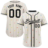Custom Stripe Fashion Personalized Star Pattern Authentic Baseball Jersey Special style