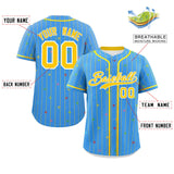 Custom Stripe Fashion Personalized Star Pattern Authentic Baseball Jersey for Adults