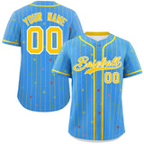 Custom Stripe Fashion Personalized Star Pattern Authentic Baseball Jersey for Adults