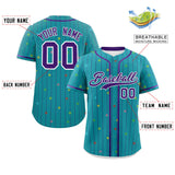 Custom Stripe Fashion Personalized Name Star Pattern Authentic Baseball Jersey