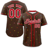Custom Stripe Fashion Personalized Name Star Pattern Authentic Baseball Jersey