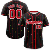Custom Stripe Fashion Personalized Star Pattern Authentic Baseball Jersey