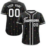Custom Stripe Fashion Personalized Star Pattern Authentic Baseball Jersey 