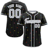 Custom Stripe Fashion Personalized Star Pattern Authentic Baseball Jersey 