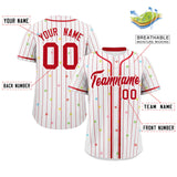 Custom Stripe Fashion Personalized Star Pattern Authentic Baseball Jersey 