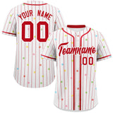 Custom Stripe Fashion Personalized Star Pattern Authentic Baseball Jersey 