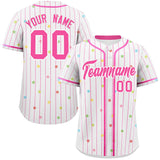 Custom Stripe Fashion Personalized Star Pattern Classic Style Authentic Baseball Jersey