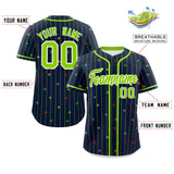 Custom Stripe Fashion Personalized Star Pattern Authentic Baseball Jersey 