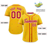 Custom Stripe Fashion Personalized Star Pattern Authentic Baseball Jersey 