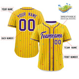 Custom Stripe Fashion Personalized for Men Star Pattern Authentic Baseball Jersey